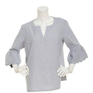 PRESWICK & MOORE size: S, 3/4 sleeve blouse,